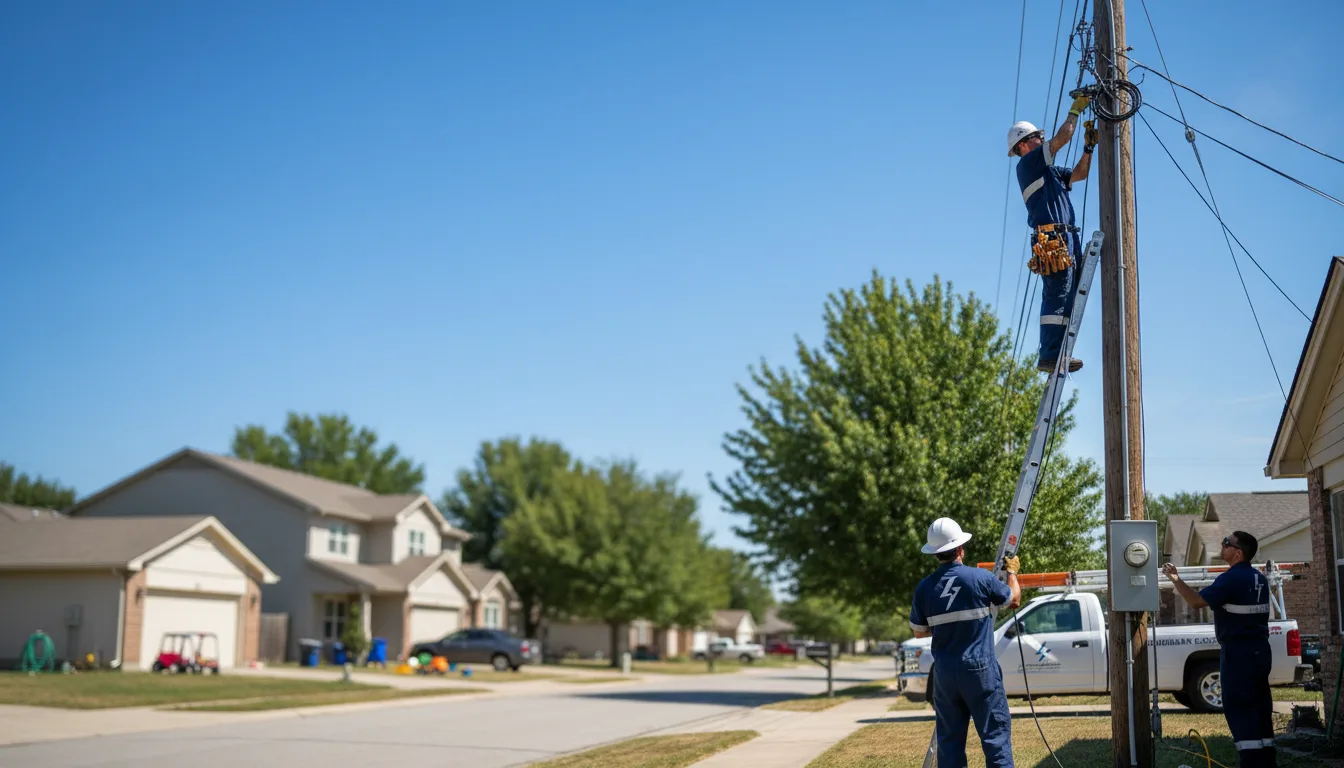 Residential electrician providing installation services in Carson, ND